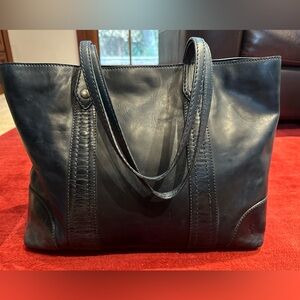Frye Melissa Shopper. Used once. Dark navy blue antique leather.